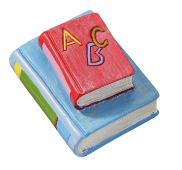 Dekofigur / Tortenfigur - Bücher rot - ca. 4cm