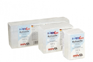 Glycerin Rohseife Seife - transparent -  250g /500g /1000g