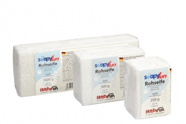 Glycerin Rohseife Seife - opak / weiß -  250g /500g /1000g