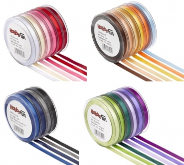 Satinband - 3mm breit - 50m pro Rolle - Farbauswahl
