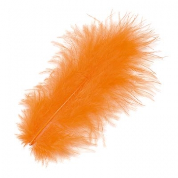 Marabu-Federn - orange - Beutel mit 10 Stück