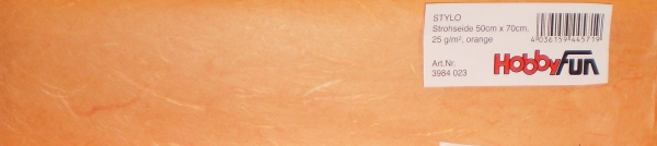 Strohseide  - 50 x 70 cm - orange