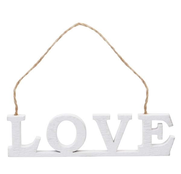 Holz-Schild "LOVE" - ca. 9,5cm