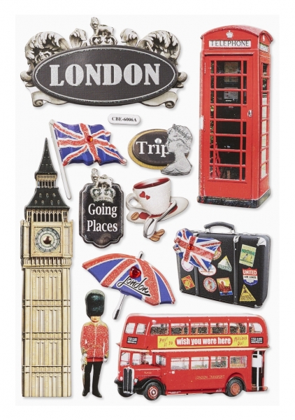 3D Sticker England / London
