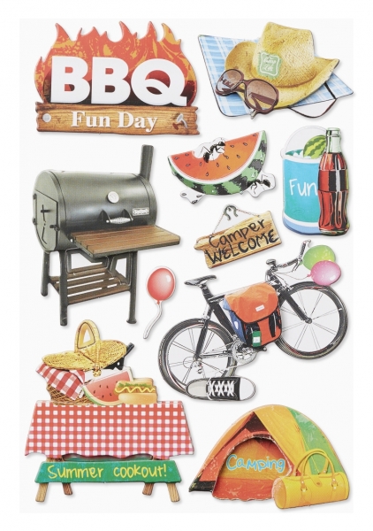 3D Sticker Barbecue