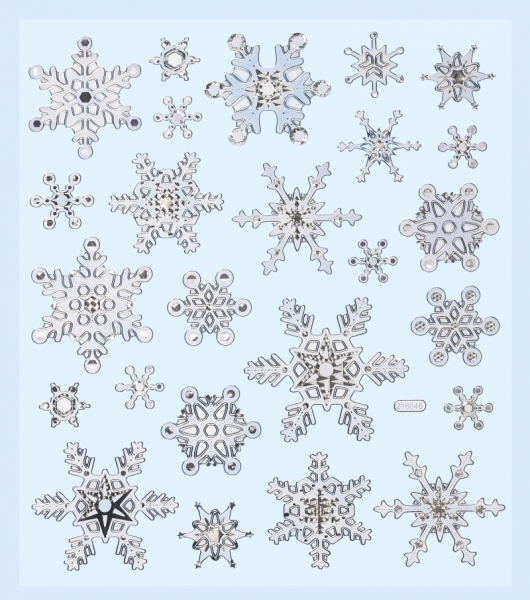 Hobby-Design Sticker Eiskristalle