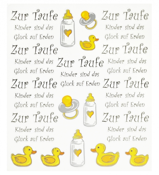 Hobby-Design Sticker Zur Taufe