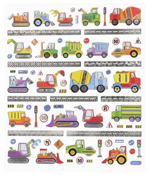 Hobby-Design Sticker Baufahrzeuge