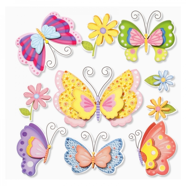 XXL-Sticker 3D Schmetterling IV