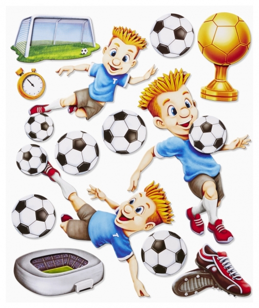 XXL-Sticker 3D Fussball II