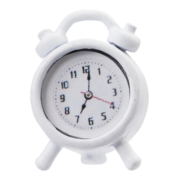 Deko - Mini-Wecker  - 1,5cm - 2 Stück