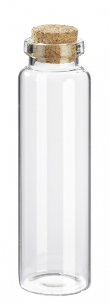 Mini-Glasröhrchen mit Korken - 20 x 70mm - 4 Stück