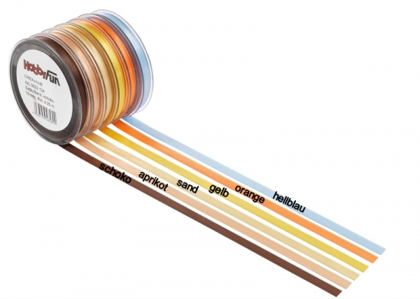 Satinband - 3mm breit - 50m pro Rolle - Farbauswahl