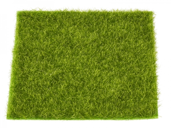 Gras-Matte - ca. 14 x 14 cm