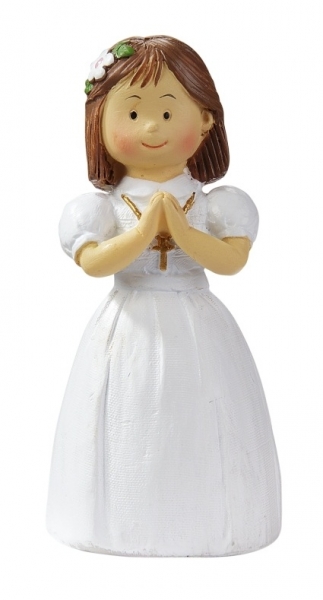 Dekofigur / Tortenfigur - Kommunion / Konfirmation - Mädchen - ca. 8,5cm