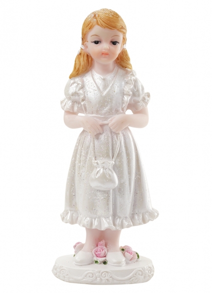 Dekofigur / Tortenfigur - Kommunion / Konfirmation - Mädchen - ca. 11cm