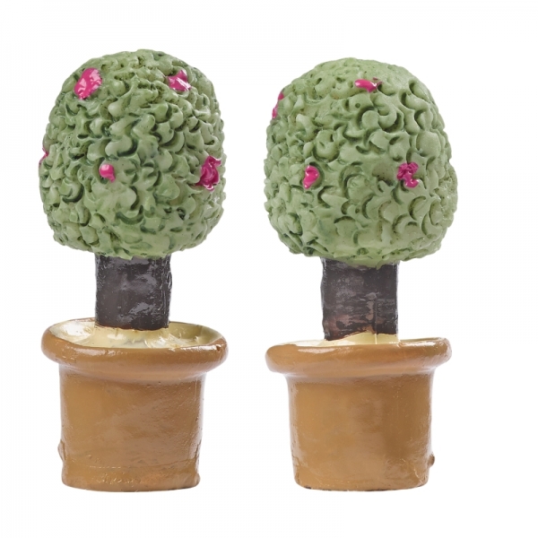Deko - Minibaum im Topf - ca. 3cm - 2 Stück