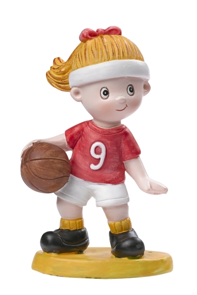 Dekofigur / Tortenfigur - Basketball Girl - ca. 8,5cm