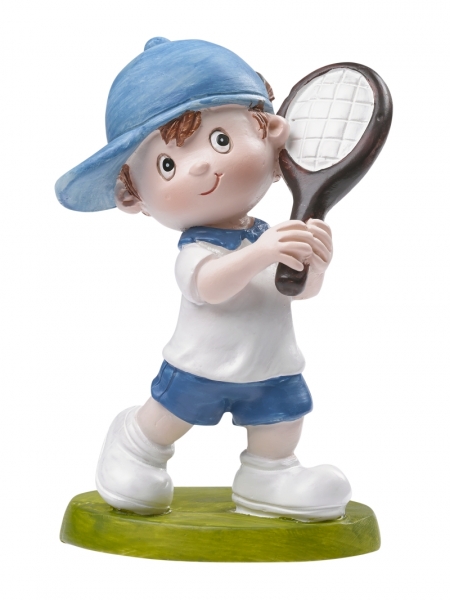 Dekofigur / Tortenfigur - Tennis Boy - ca. 8,5cm