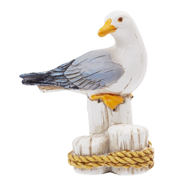 Deko - Möwe auf Pfahl - ca. 6 cm