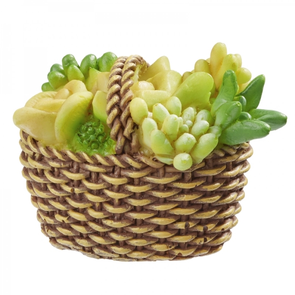 Dekofigur - Florales im Korb - ca. 3,5 cm