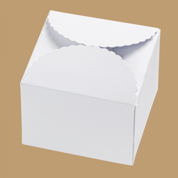 Box für Geld- und Gutscheingeschenke / Gastgeschenke - 70 x 70 x 50mm - weiß