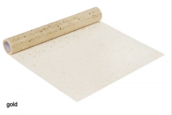 Deko-Glimmer Tüll - 290mm breit - Farbauswahl