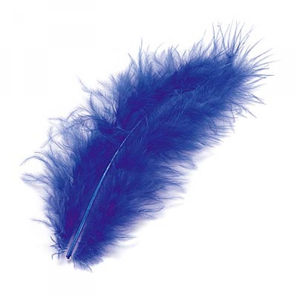 Marabu-Federn - blau - Beutel mit 10 Stück